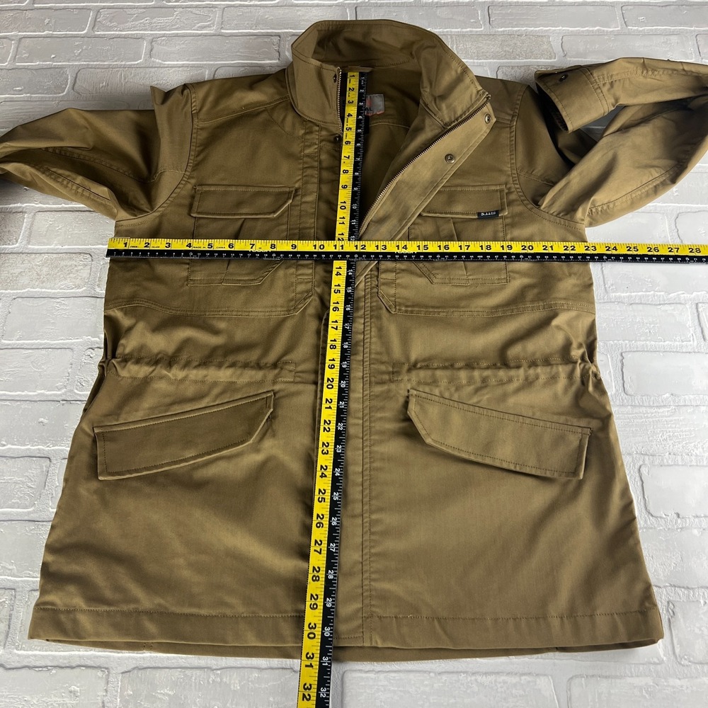 5.11 Tactical Watch Jacket Mens Medium Khaki Pockets Flex-Tac Canvas Outdoor M - Picture 2 of 16